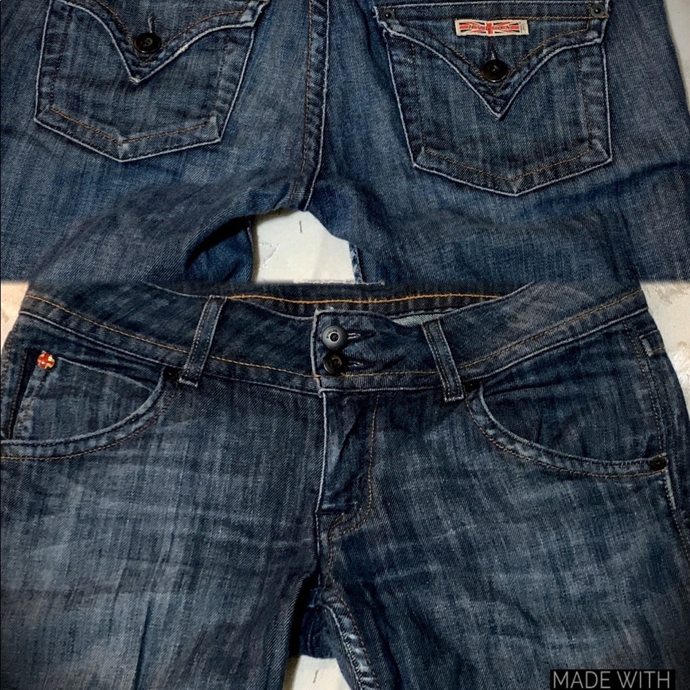 Hudson Signature Union Jack Boot Cut Jeans Size 28